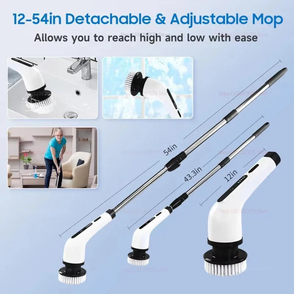9-in-1 PowerSpin Cordless Cleaning Scrubber
